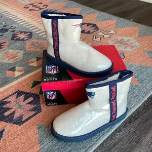 NFL Ankle Boots in White and Blue